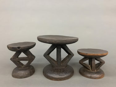 3 DRC stools.