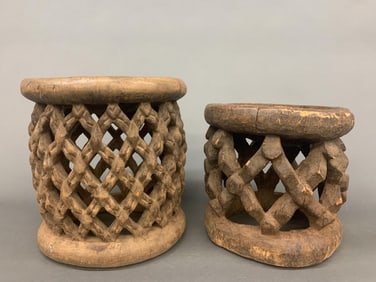 2 Cameroon stools.