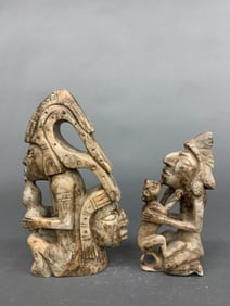 2 Mayan style figures, Guatemala.