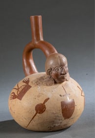 Moche Stirrup Vessel, Peru.