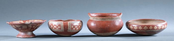 4 Pre-Columbian Vessels.