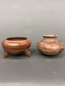 2 Chupicuaro Vessels, Mexico.