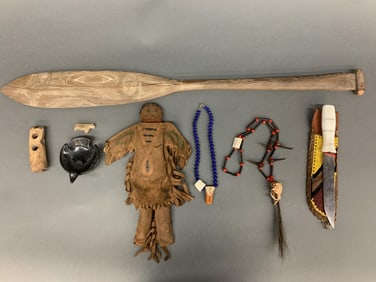 8 Native American objects.