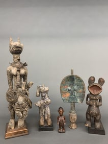 5 African figures.