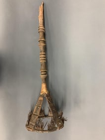 3 African staffs.