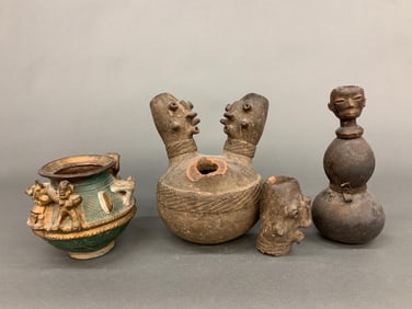 3 Ethnographic vessels.