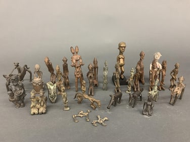 Ethnographic metal objects.