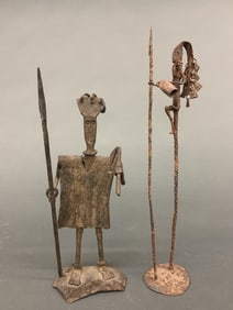 4 Ethnographic metal objects.