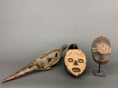 3 Ethnographic masks.