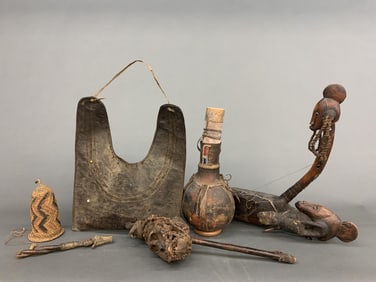 9 Ethnographic objects.