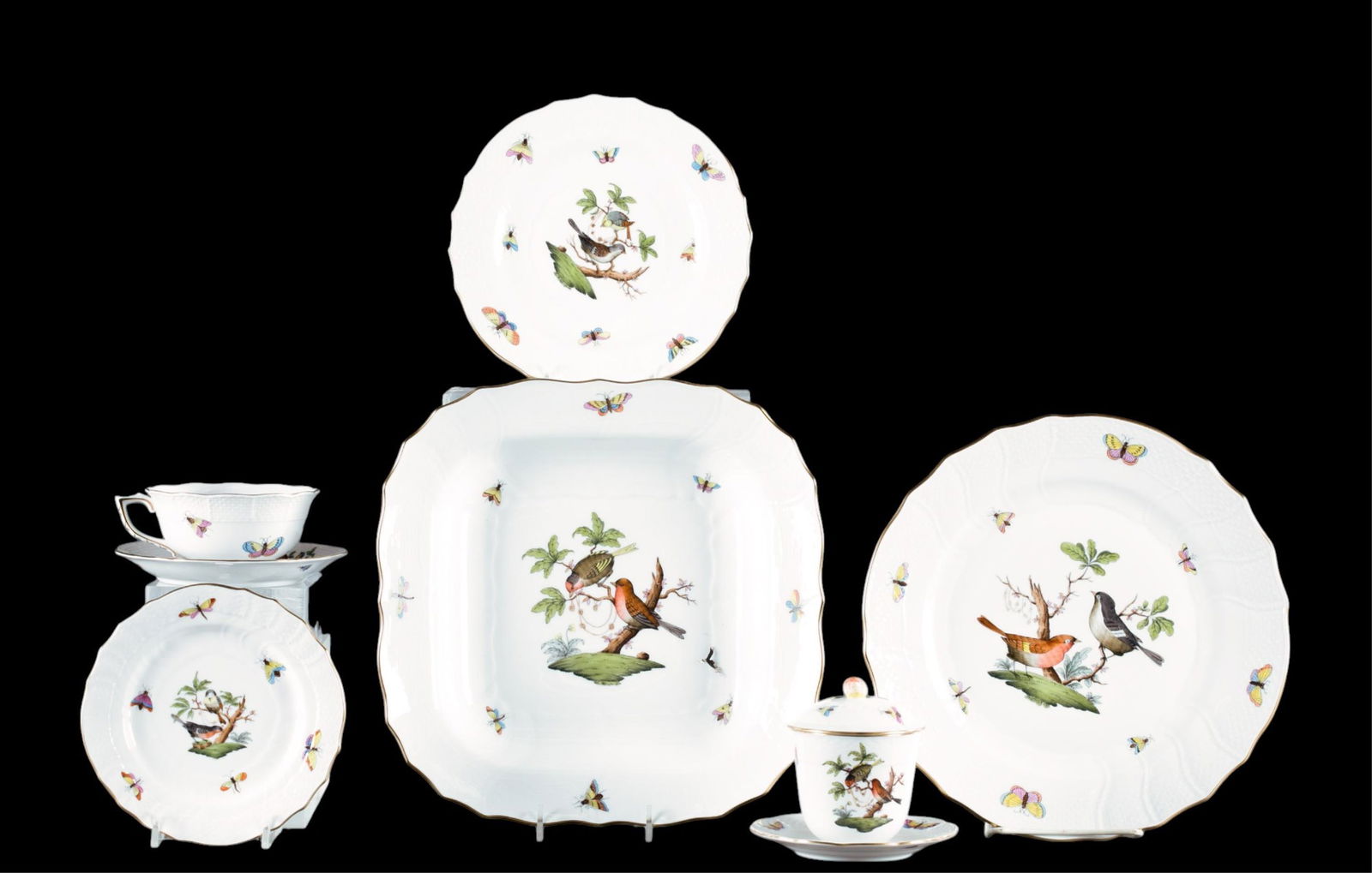 Herend "Rothschild Bird" service. (1 of 7)