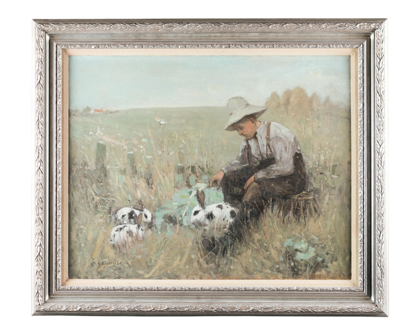 Arthur Macdonald, Rural scene, O/C, 1901. (1 of 6)