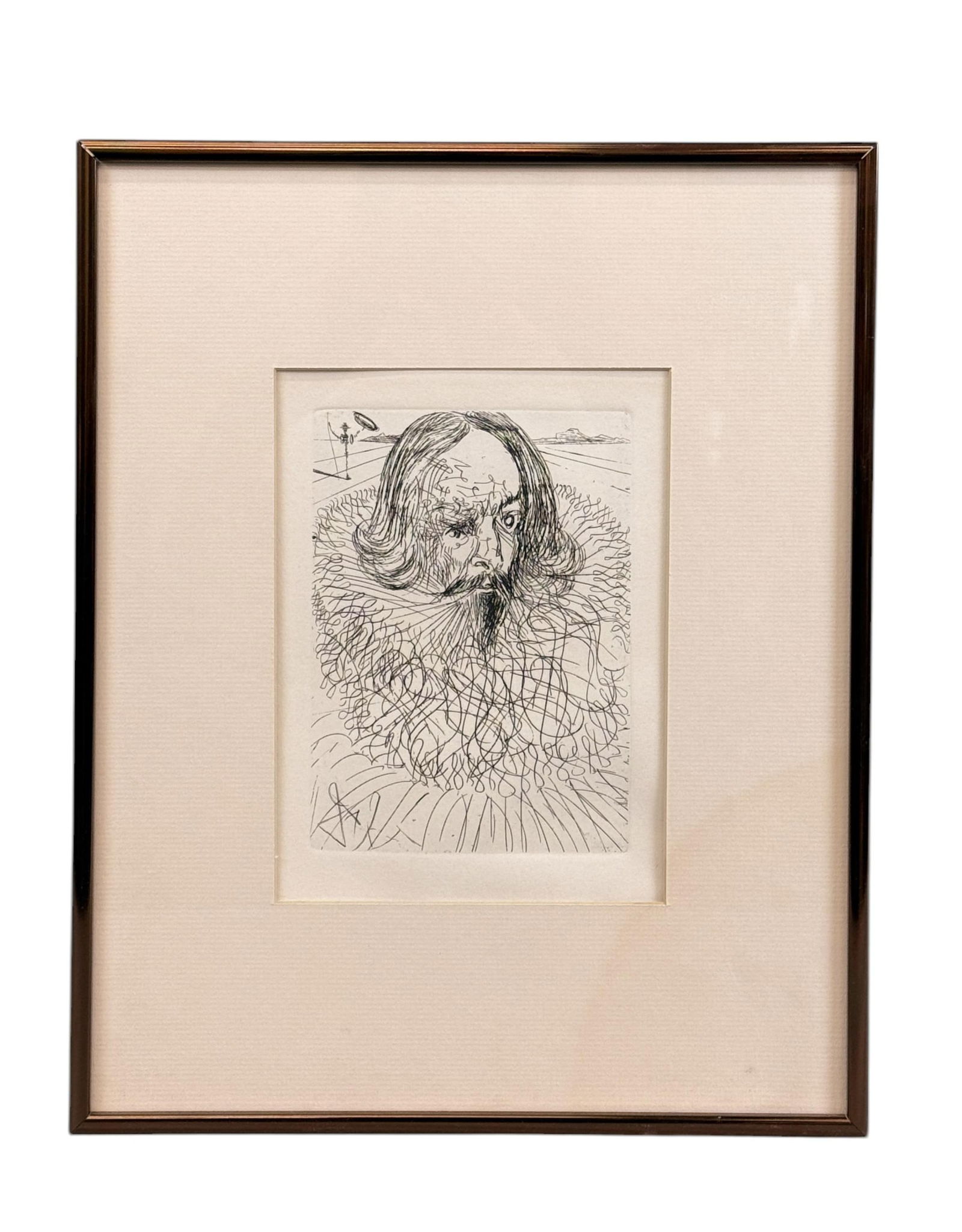Dali, "Cervantes," 1965, Etching. (1 of 4)