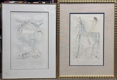 2 Dali Etchings From Song of Songs...1971.