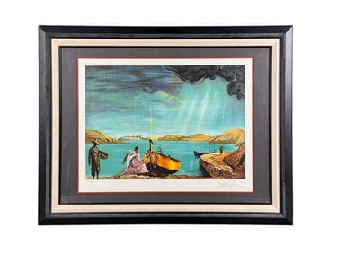 Dali, "The Angel of Port Lligat" Lithograph, 1952.