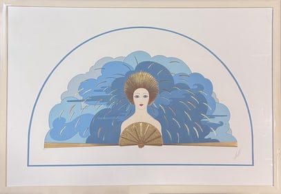 Erte, "The Storm," 1978, serigraph.