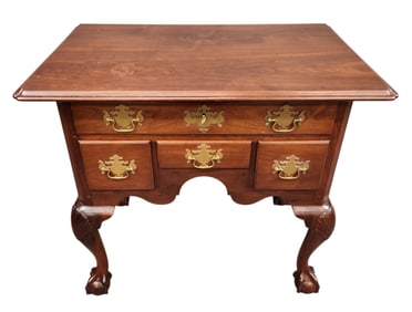 Frank Auspitz Chippendale walnut low boy.