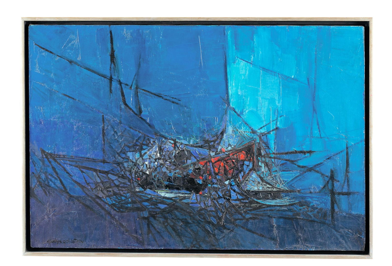 Gladys Goldstein, "With Red," O/C, 1964. (1 of 6)