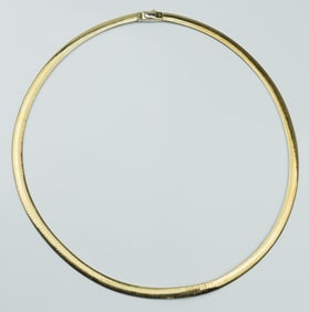 14KW & YG Omega Necklace.