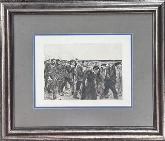 Kollwitz, "March of the Weavers," 1893-97.