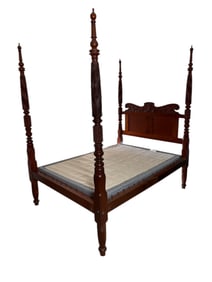 American Empire four poster full size bed.