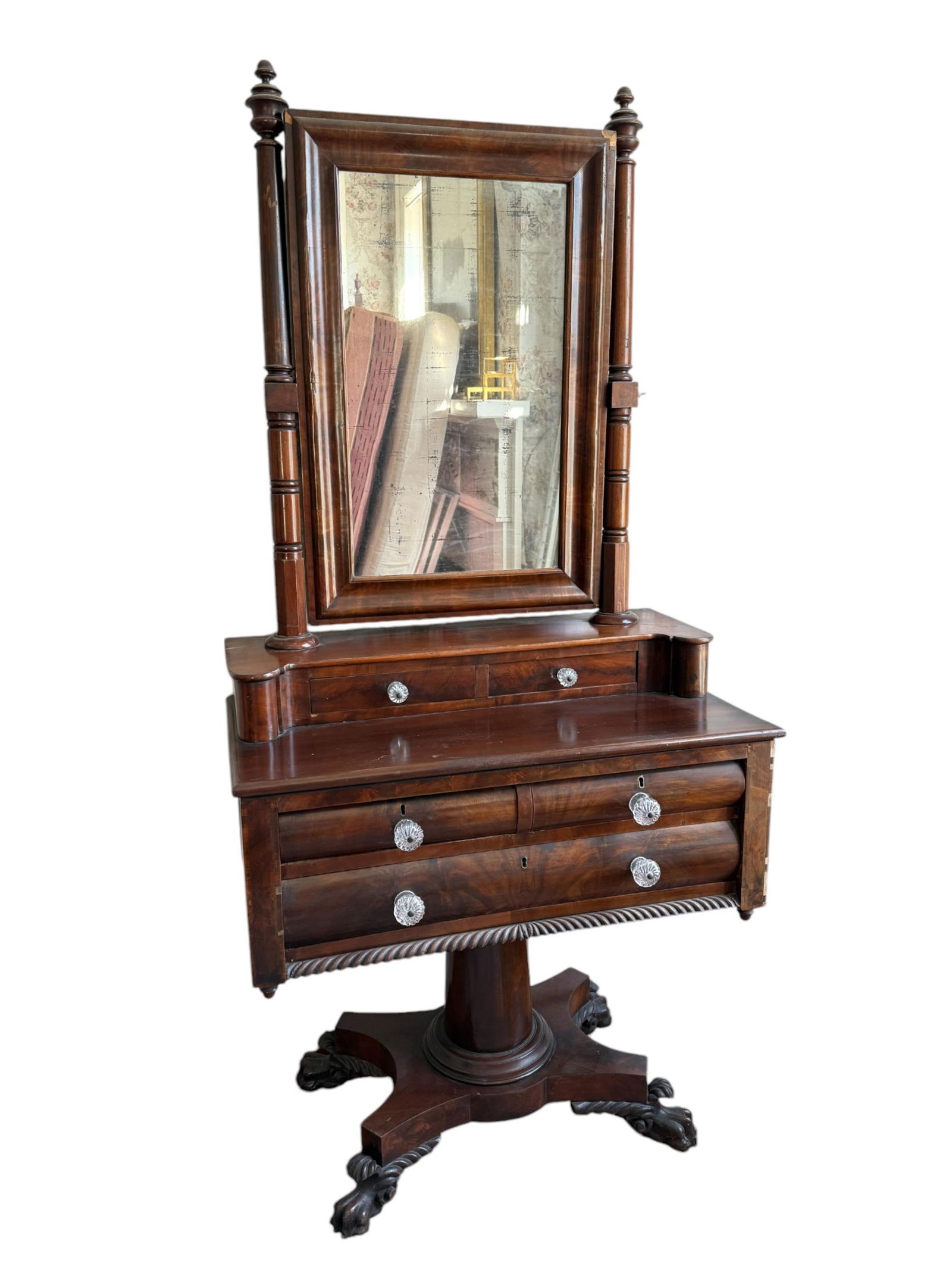 American Empire dressing table. (1 of 17)