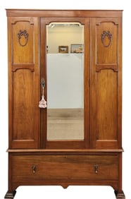 Oak armoire.
