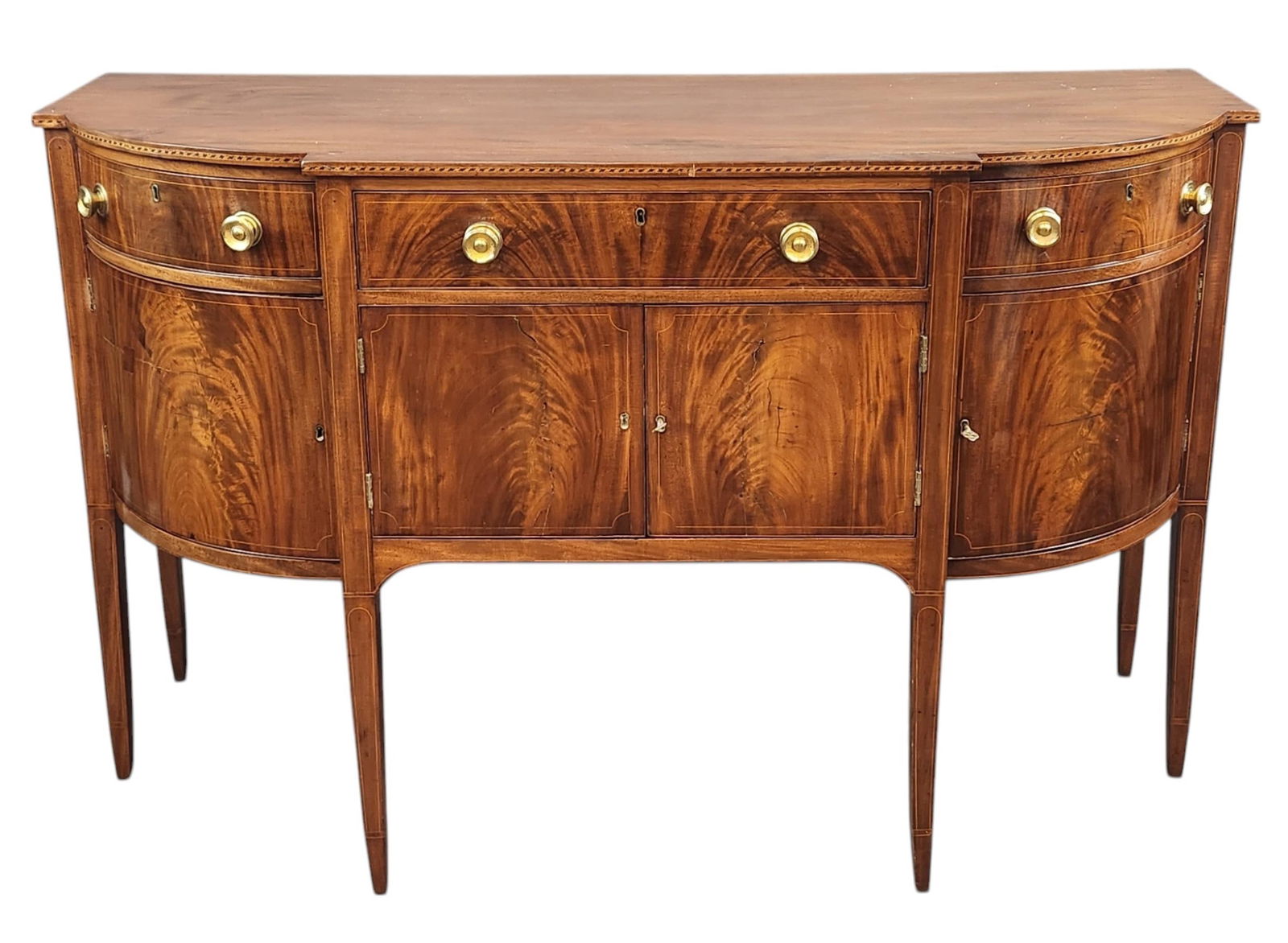 Antique walnut sideboard. (1 of 6)
