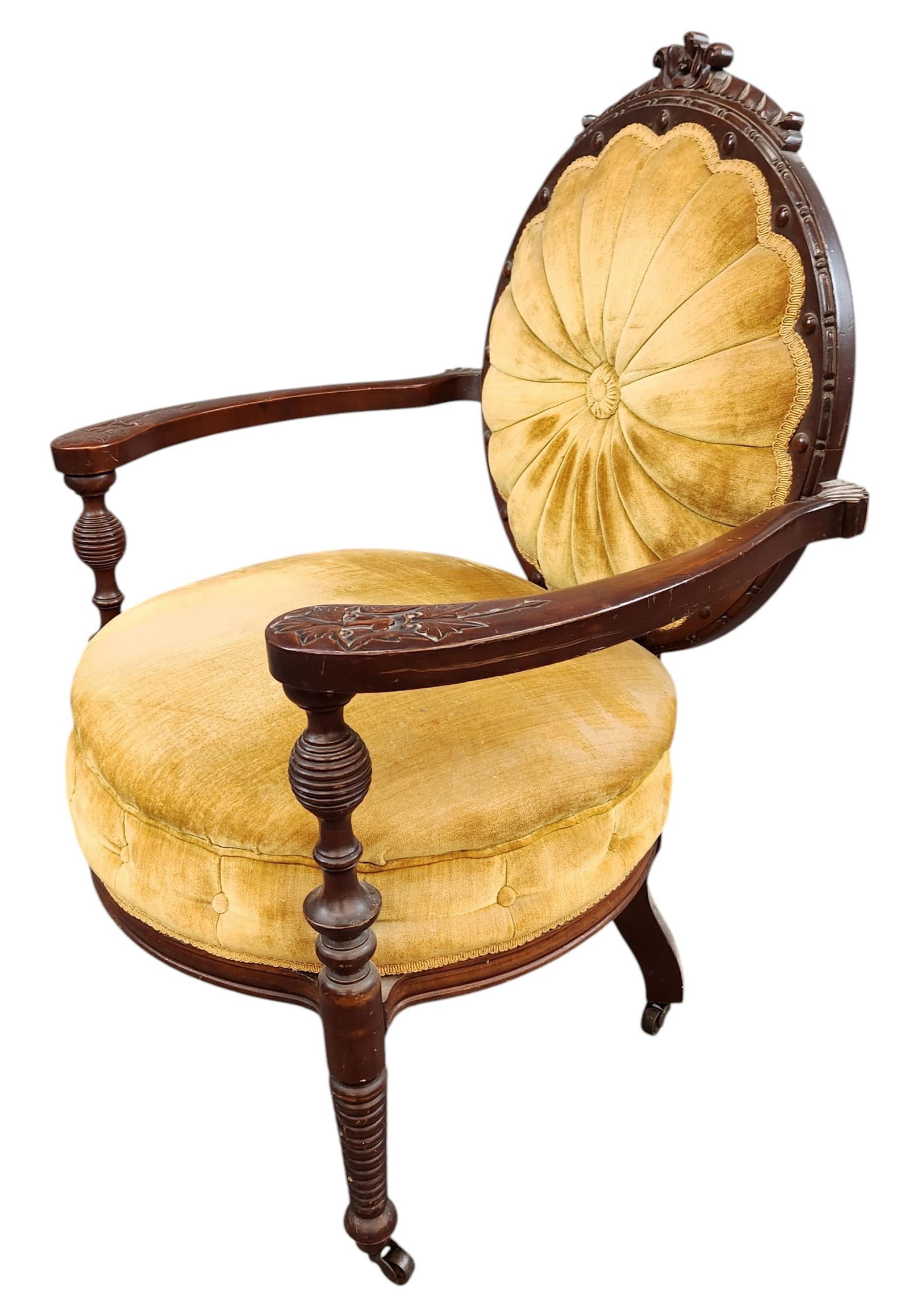 American Renaissance Revival side chair. (1 of 9)
