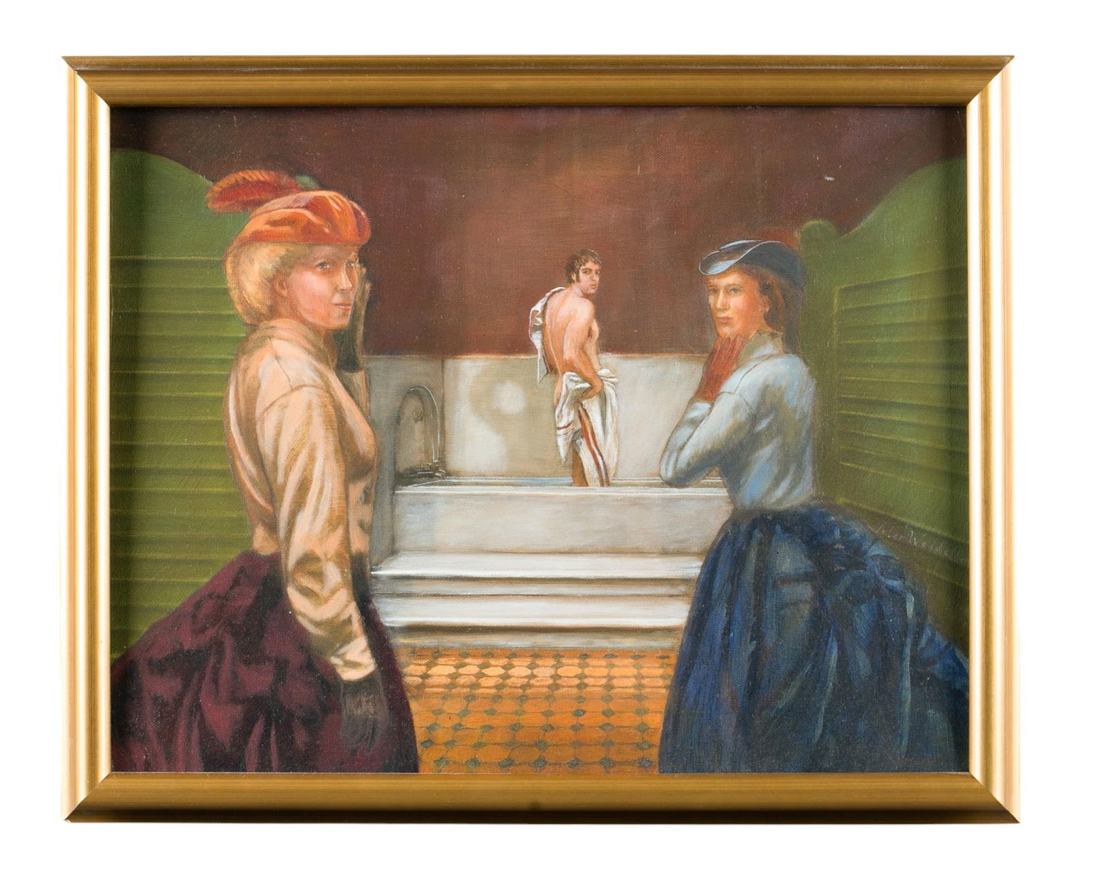 Peter Waddell, "The Bather, 1869," O/C. (1 of 5)