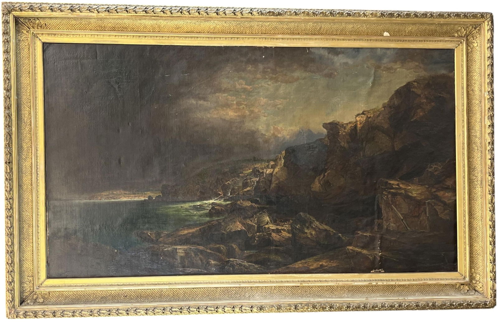 Rocky seascape, O/C. (1 of 5)