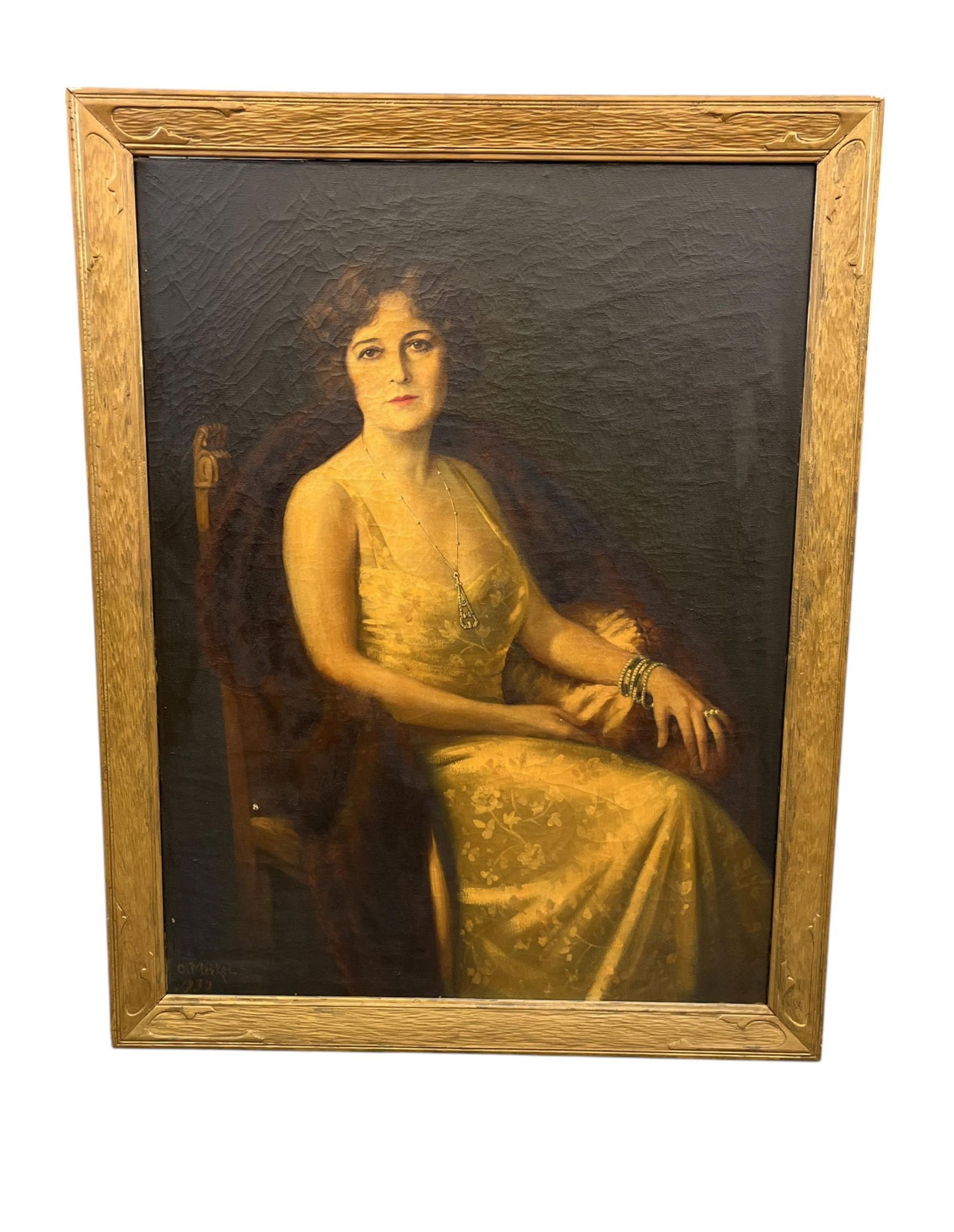 Otto Merkel, Portrait of a lady, O/C. (1 of 6)