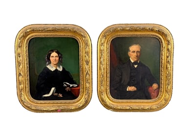 Pair of portraits.