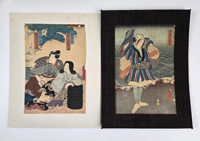 2 Kunisada woodblocks.