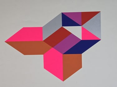 Reed, "Barcelona," 1969, Serigraph.