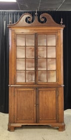 American Federal corner cupboard