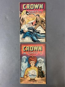 Crown Comics No.1 and 2 1945