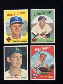 Topps Don Zimmer, Duke Snider, Don Larsen, Yogi Be