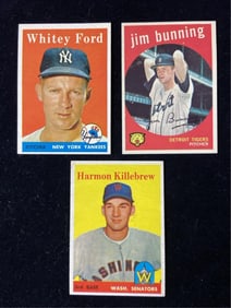 Topps- Whitey Ford, Jim Bunning and Harmon Killebr