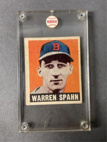 1948 Leaf #32 Warren Spahn Rookie Card