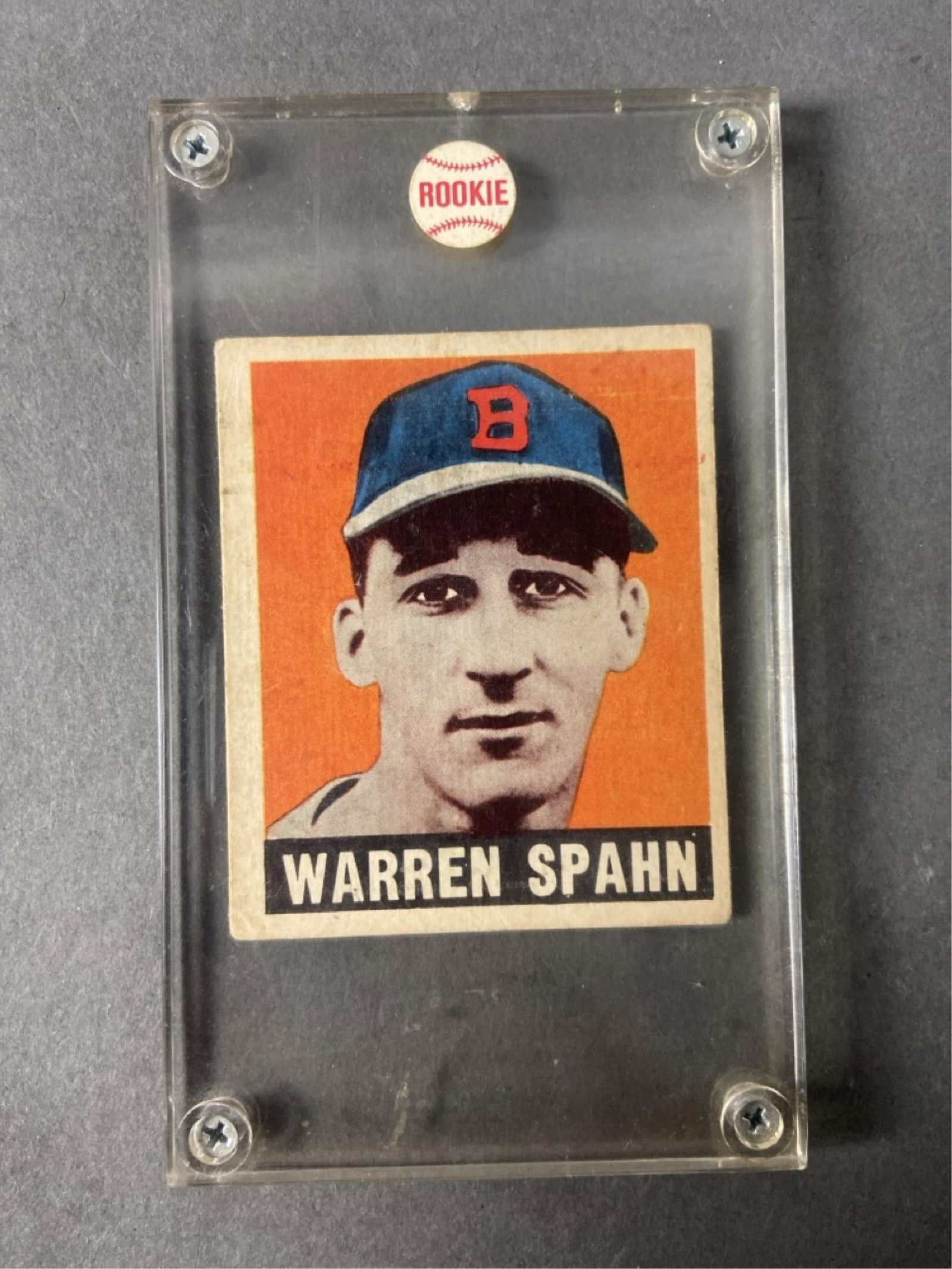 1948 Leaf #32 Warren Spahn Rookie Card (1 of 3)