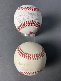 2 Frank Howard Signed Baseballs