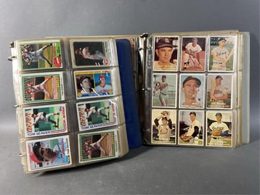 2 Binders Football and Baseball Cards