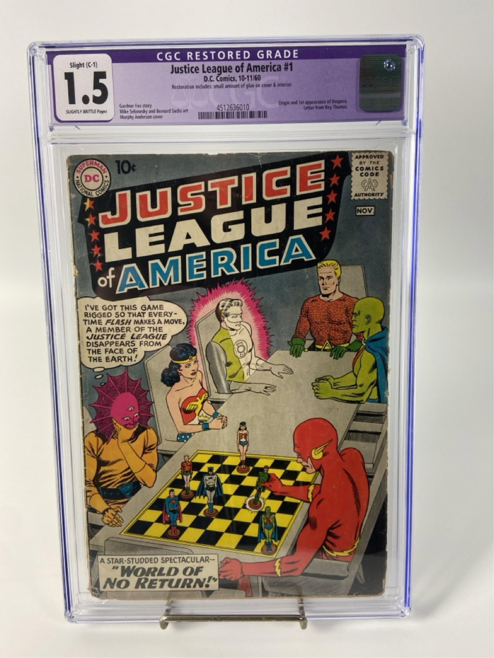 CGC Graded 1.5 Justice League of America #1 (1 of 2)