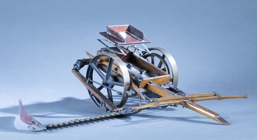 Salesman sample horse drawn sickle mower