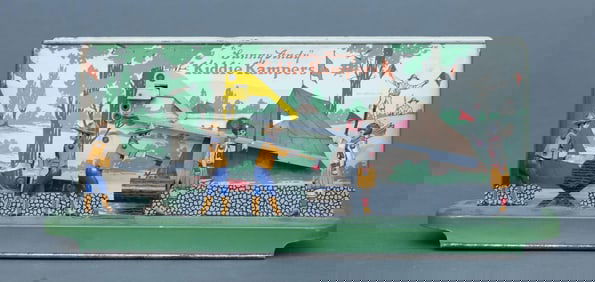 Wolverine "Sunny Andy: Kiddie Kampers" tin litho