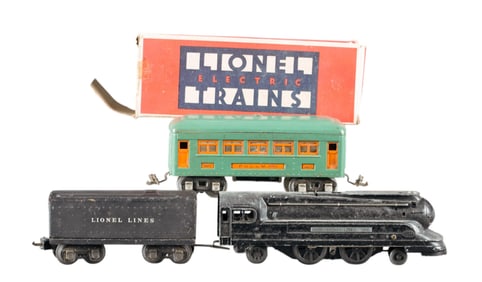 Prewar Lionel O Gauge #1688E engine & #607 Pullman