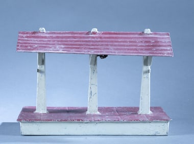 Prewar steel train platform