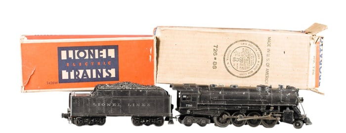 Postwar Lionel O Gauge 726 Berkshire & tender