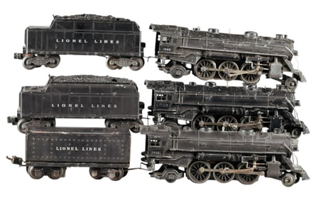 3 Lionel #1666O gauge engines with tenders